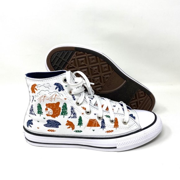 Converse Womens Size 672439F Chuck Taylor All Star White Canvas High Top Sneaker - Picture 5 of 9